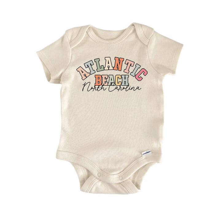 Atlantic Beach North Carolina -  Baby Boy Girl Clothes  Bodysuit Funny Cute
