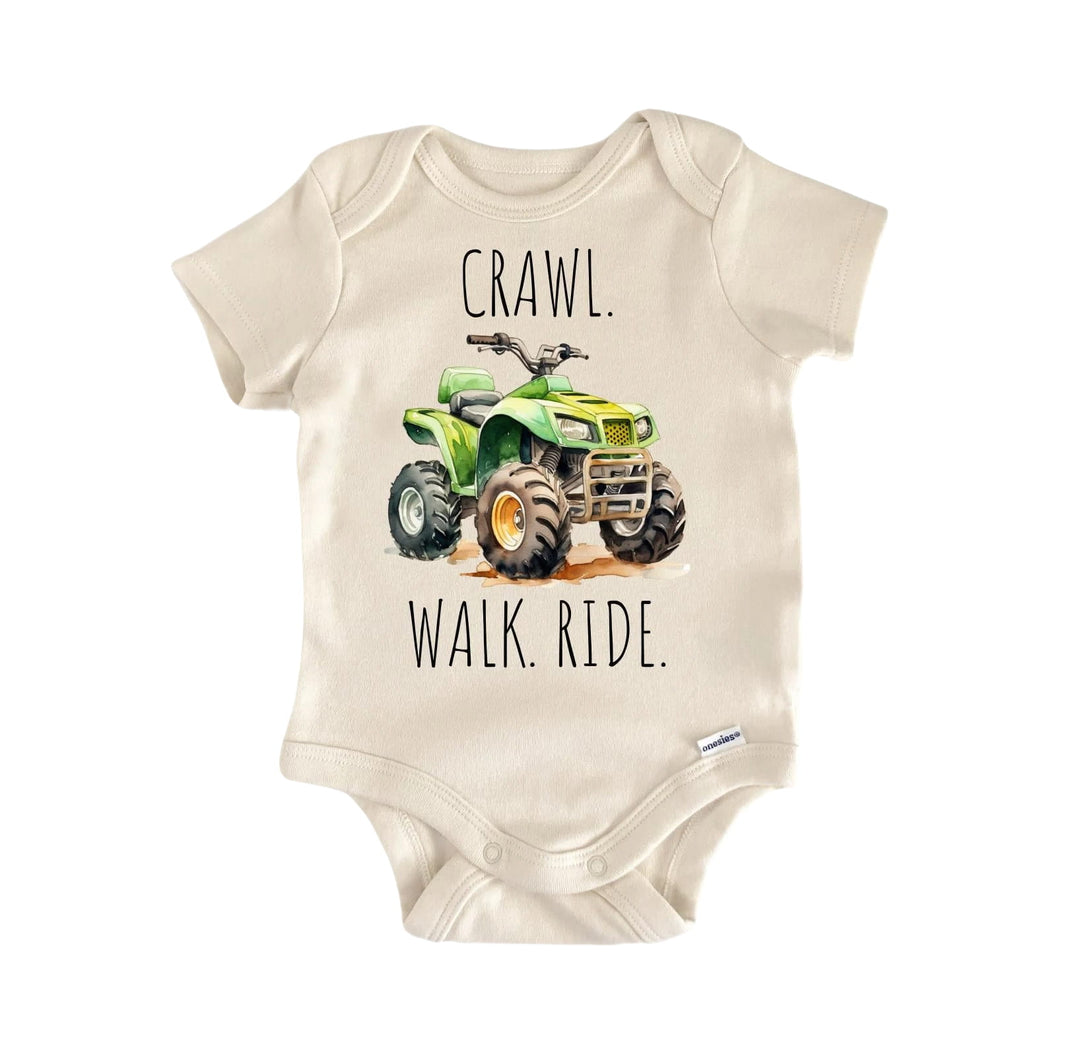 Crawl Walk Atv - Baby Boy Girl Clothes Infant Bodysuit Funny Cute Newborn  Funny Cute Onesie® | North Fork Forager LLC