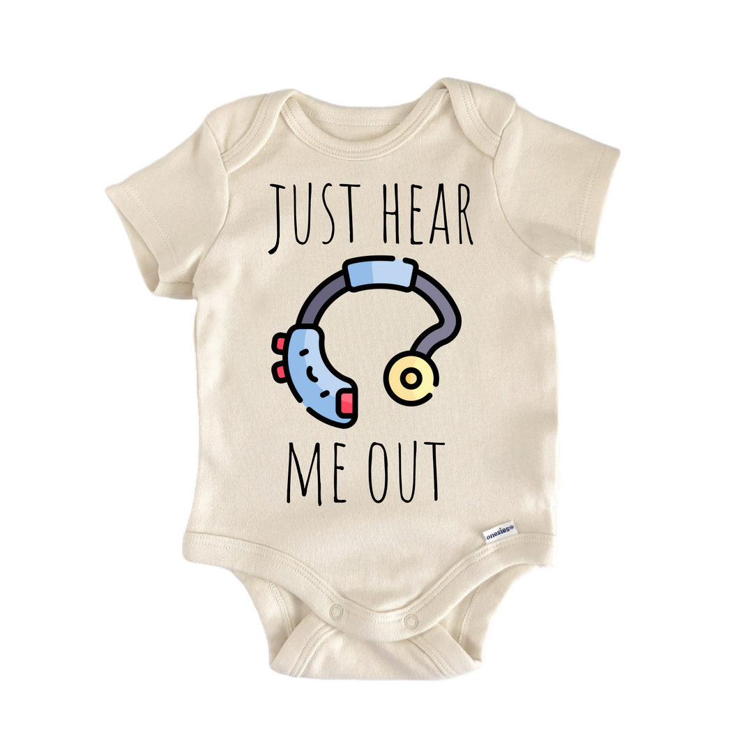 Audiologist Aud Ent Ear - Baby Bodysuit  Funny Cute Onesie® | North Fork Forager LLC