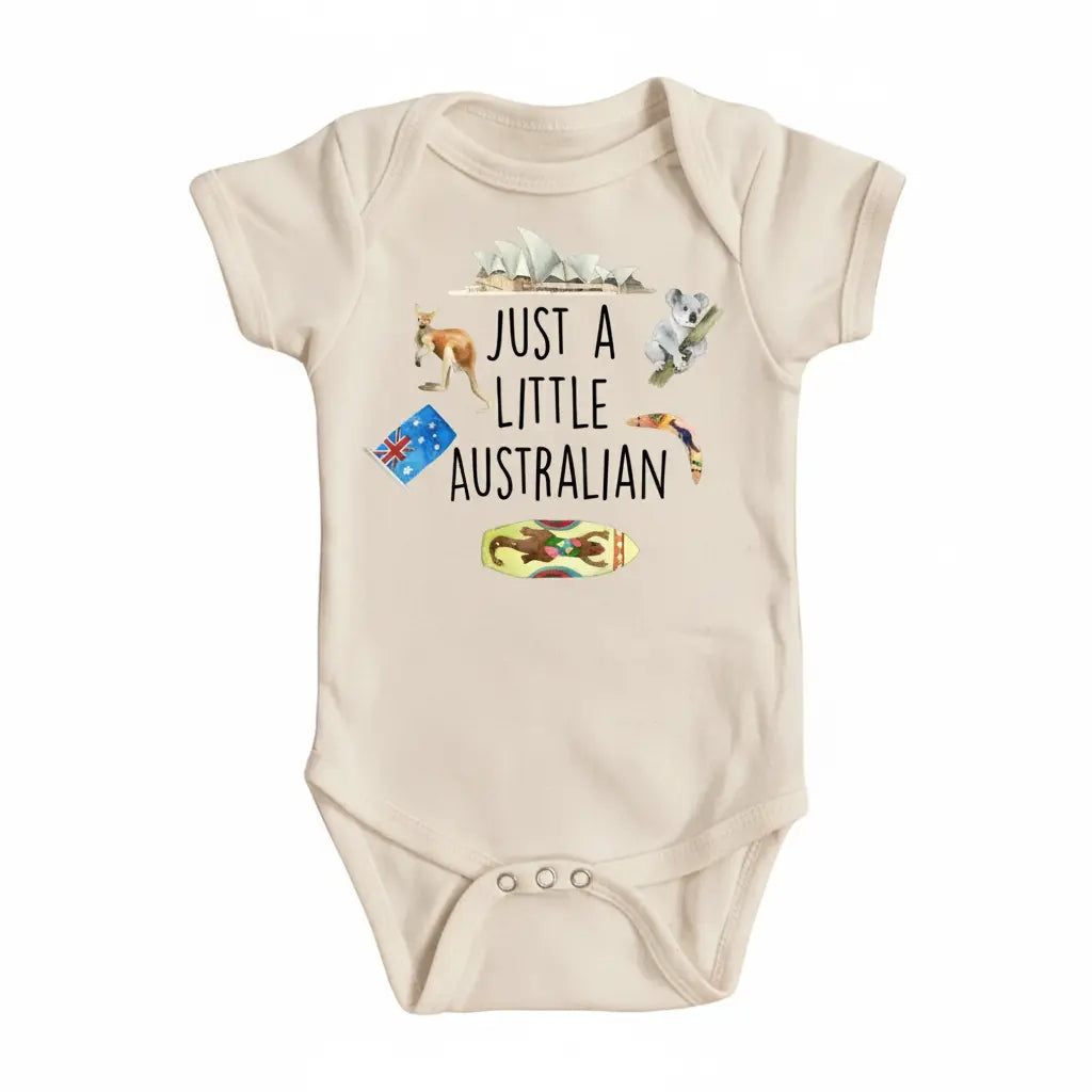 Little Australian - Baby Boy Girl Clothes Infant Bodysuit Funny Cute Newborn  Funny Cute Onesie® | North Fork Forager LLC