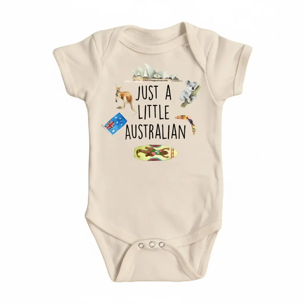 Australian Little - Baby Boy Girl Clothes Infant Bodysuit Funny Cute Newborn  Funny Cute Onesie® | North Fork Forager LLC