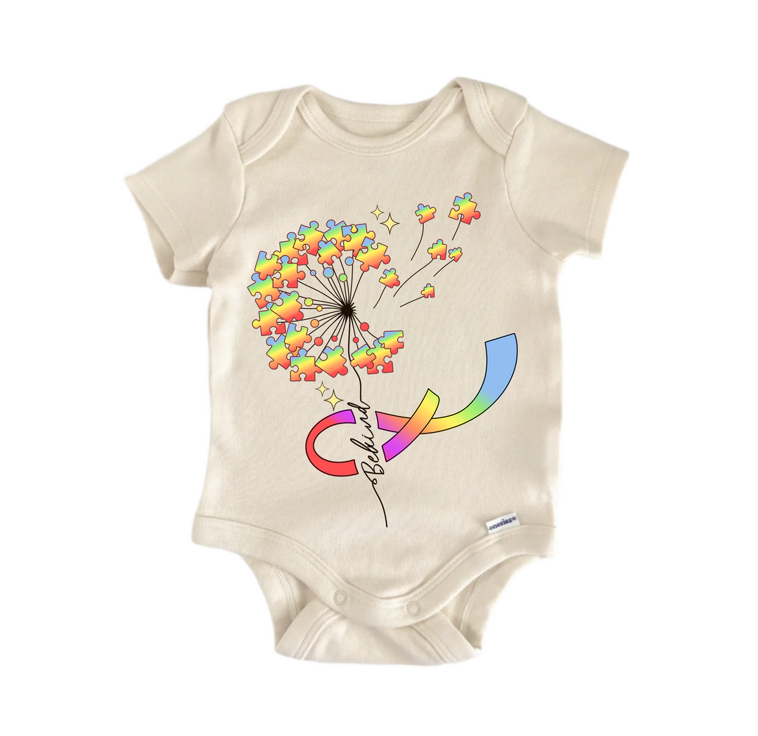 Autism Awareness Bekind Sublimation -  Baby Boy Girl Clothes  Bodysuit Funny Cute  Funny Cute Onesie® | North Fork Forager LLC