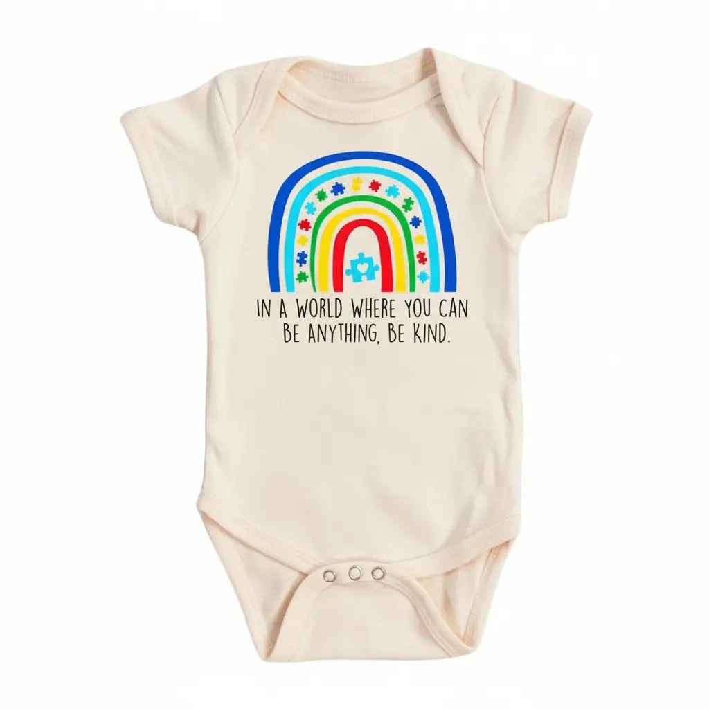 Autism Be Kind - Baby Boy Girl Clothes Infant Bodysuit Funny Cute Newborn  Funny Cute Onesie® | North Fork Forager LLC