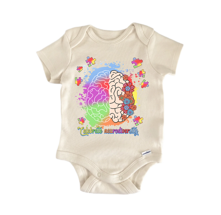 Autism Awareness Celebrate Neurodiversity -  Baby Boy Girl Clothes  Bodysuit Funny Cute