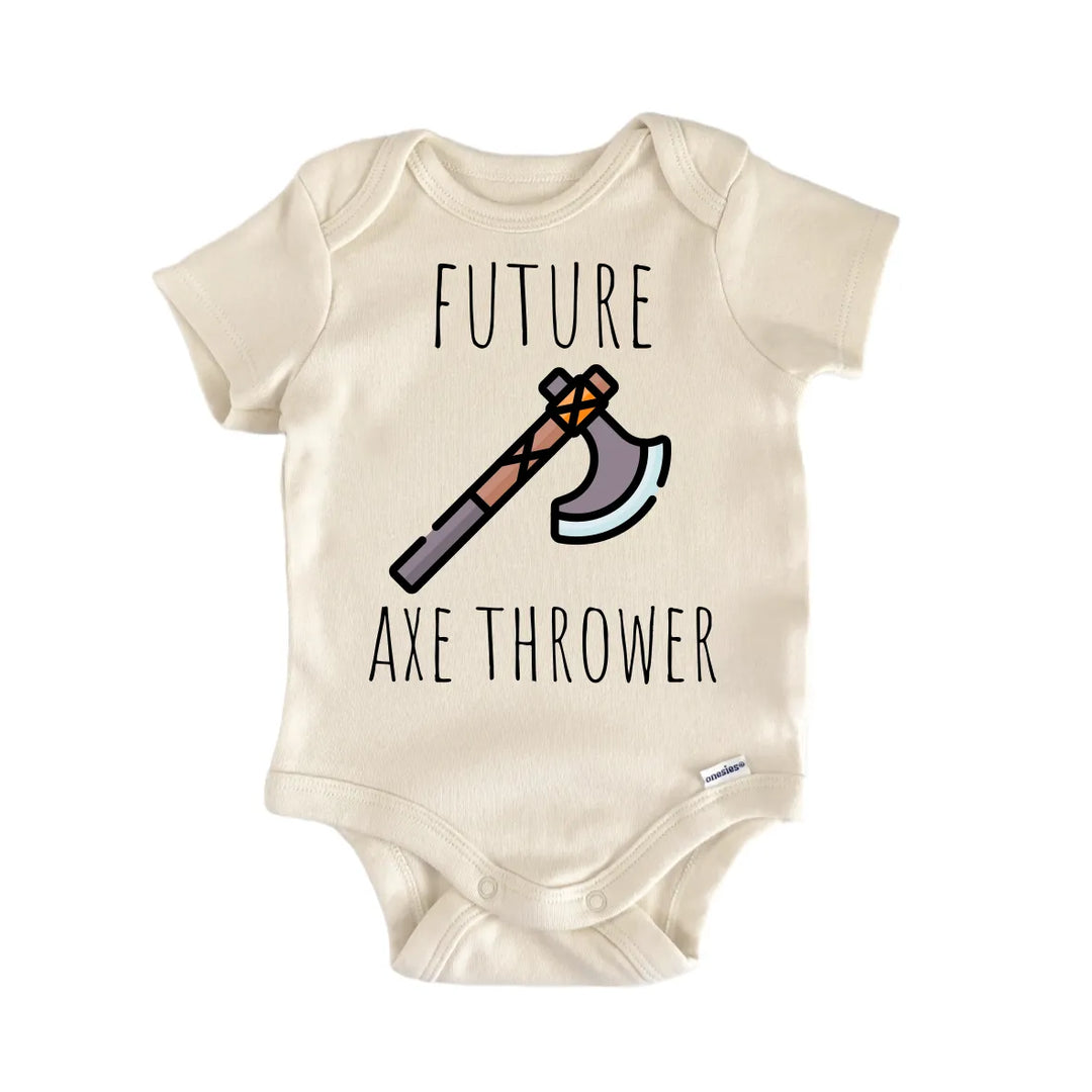 Axe Thower - Baby Bodysuit  Funny Cute Onesie® | North Fork Forager LLC