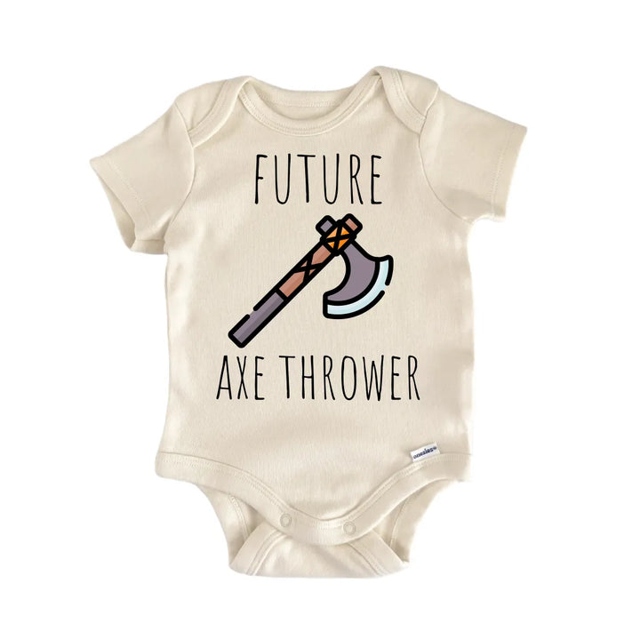 Axe Thower - Baby Bodysuit  Funny Cute Onesie® | North Fork Forager LLC