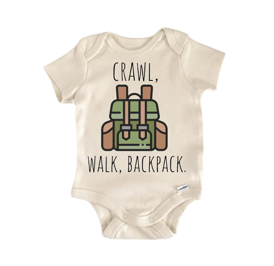 Backpacking Travel - Baby Boy Girl Clothes Infant Bodysuit Funny Cute  Funny Cute Onesie® | North Fork Forager LLC