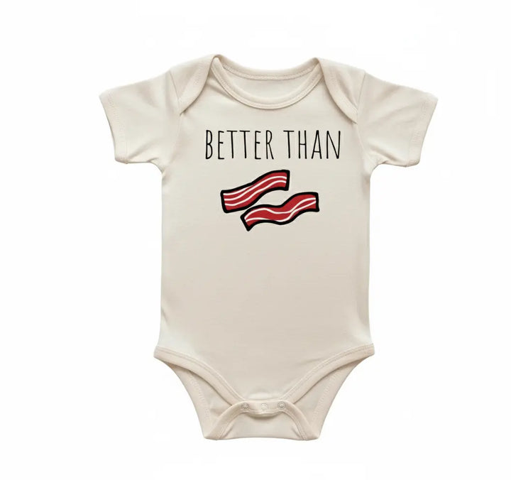 Bacon - Baby Boy Girl Clothes Infant Bodysuit Funny Cute Newborn  Funny Cute Onesie® | North Fork Forager LLC