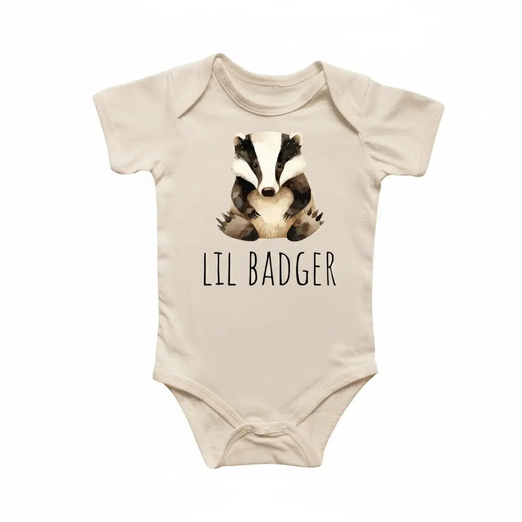 Little Badger Honey - Baby Boy Girl Clothes Infant Bodysuit Funny Cute Newborn  Funny Cute Onesie® | North Fork Forager LLC