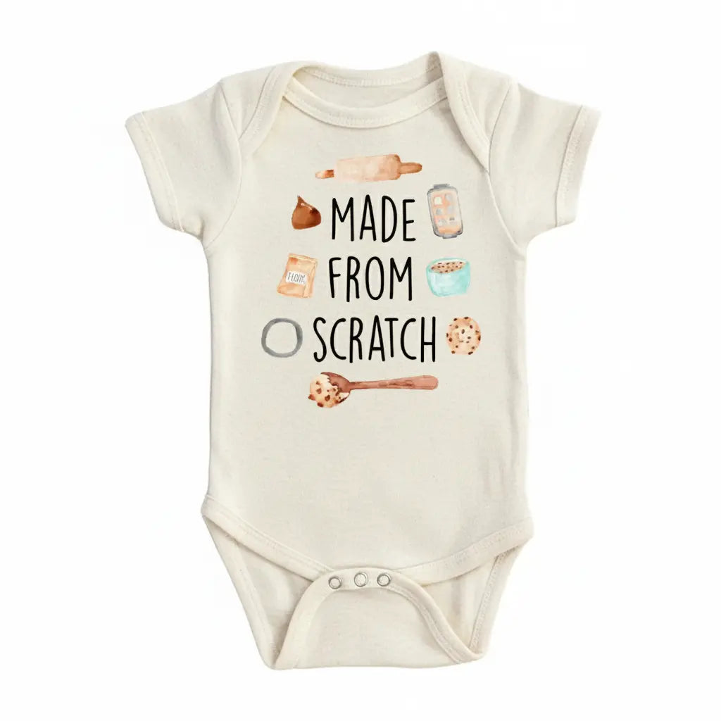 Bakery Scratch - Baby Boy Girl Clothes Infant Bodysuit Funny Cute Newborn  Funny Cute Onesie® | North Fork Forager LLC