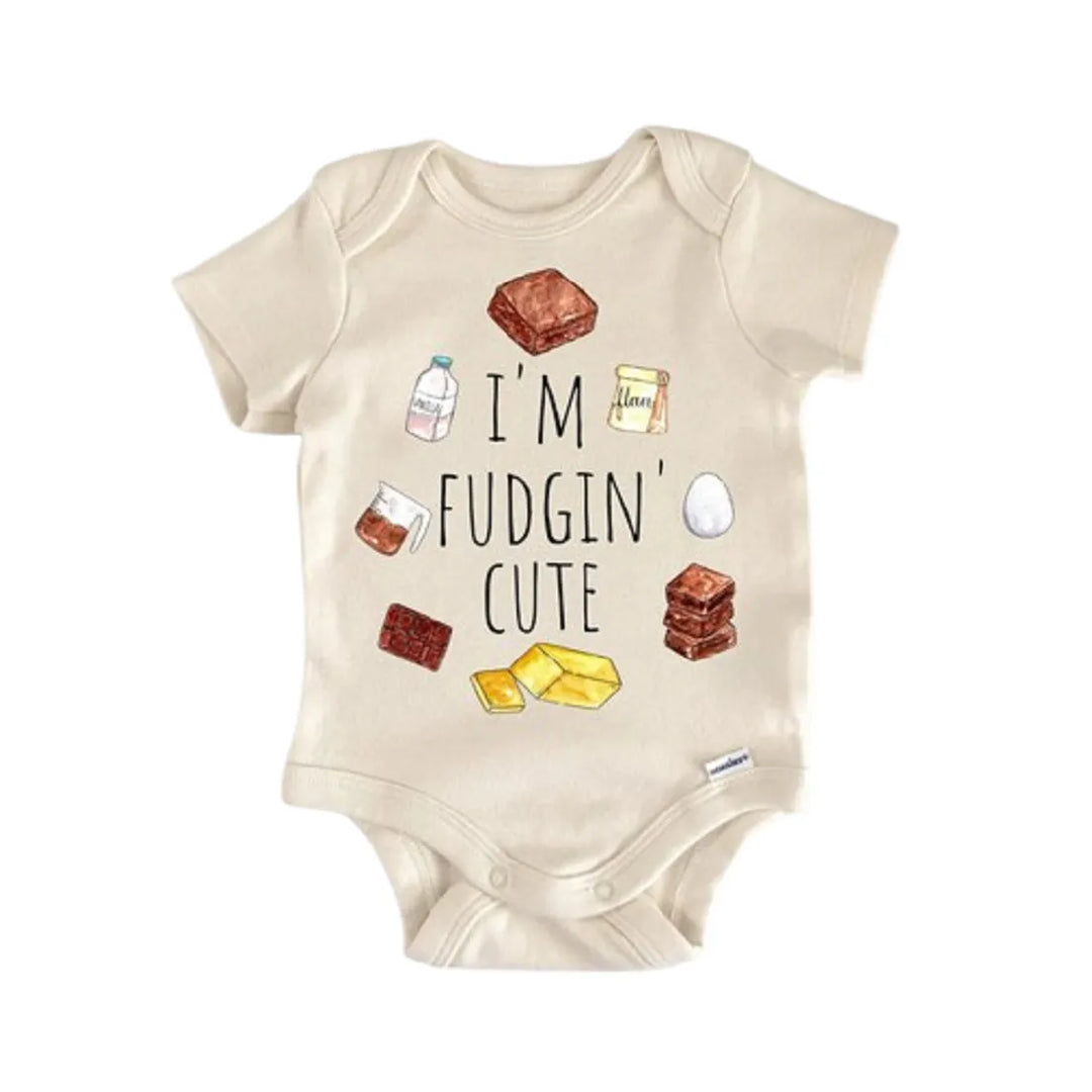 Baking Baker Bakery Brownie - Baby Boy Girl Clothes Infant Onesie® Funny Cute Newborn GS1  Funny Cute Onesie® | North Fork Forager LLC