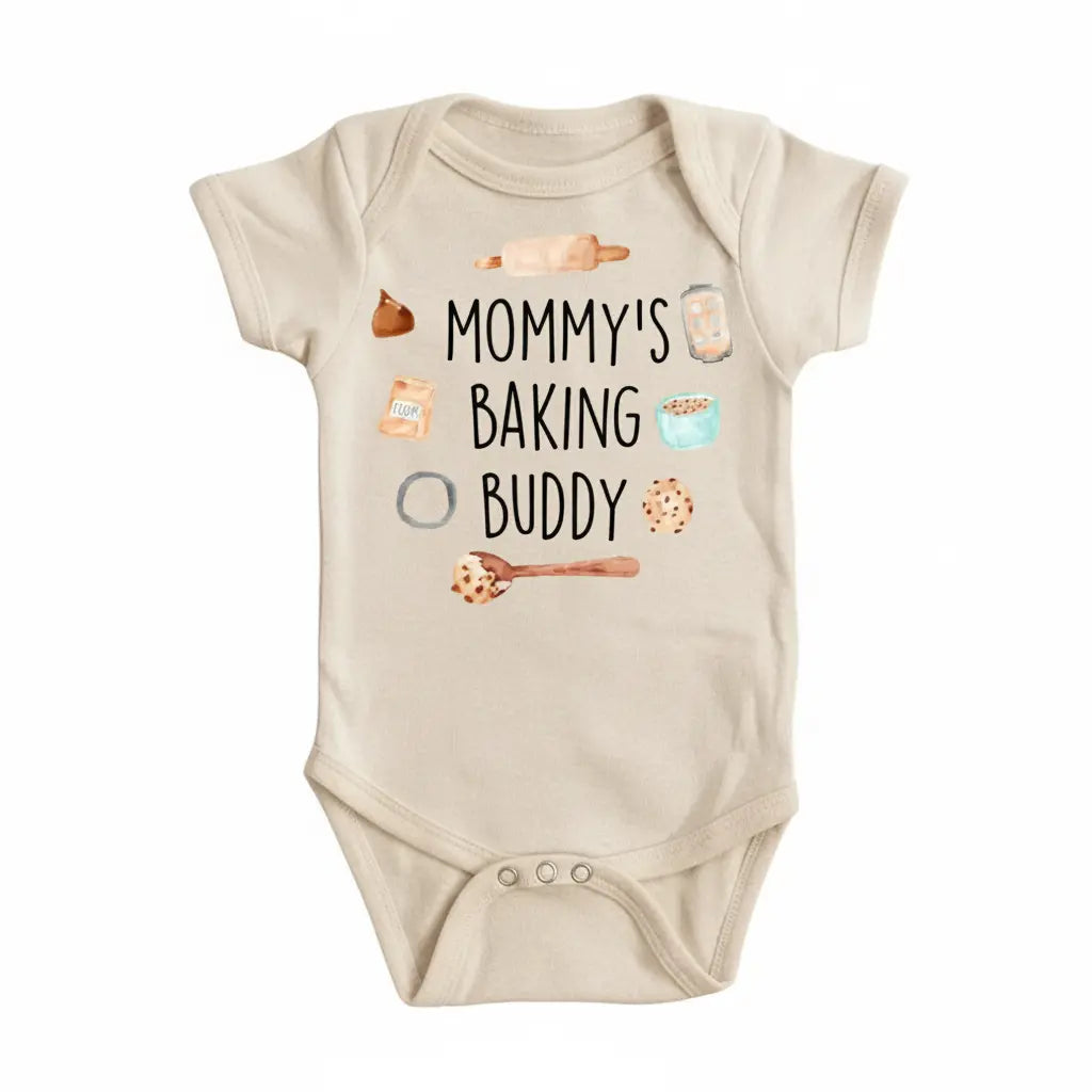 Baking Buddy Cookie - Baby Boy Girl Clothes Infant Onesie® Funny Cute Newborn GS1  Funny Cute Onesie® | North Fork Forager LLC