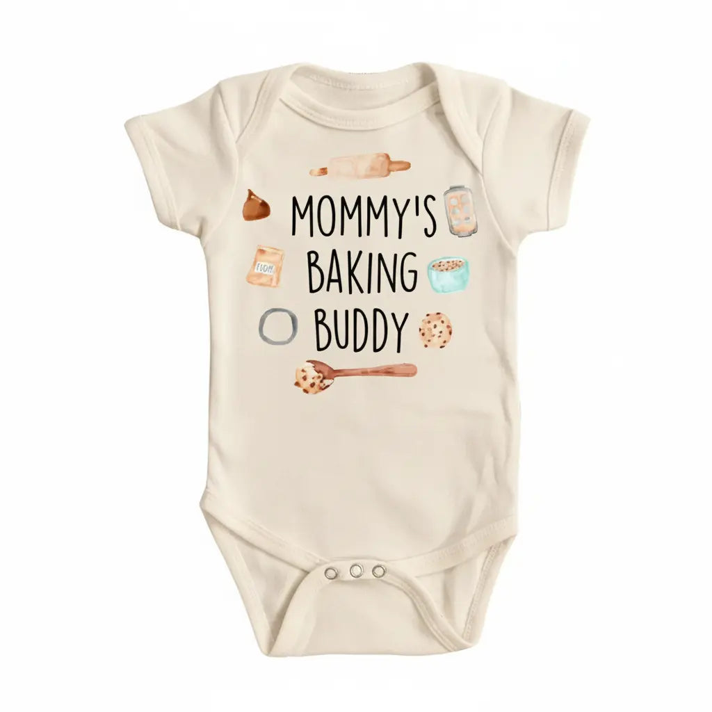 Baking Buddy Cookie - Baby Boy Girl Clothes Infant Bodysuit Funny Cute Newborn  Funny Cute Onesie® | North Fork Forager LLC