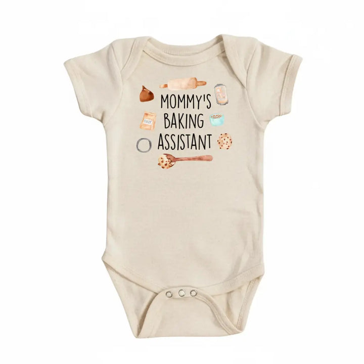 Baking Assistant - Baby Boy Girl Clothes Infant Bodysuit Funny Cute Newborn  Funny Cute Onesie® | North Fork Forager LLC