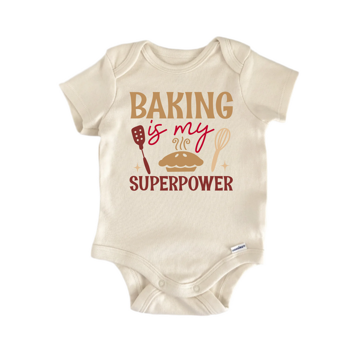 Baking Is My Superpower -  Baby Boy Girl Clothes  Bodysuit Funny Cute