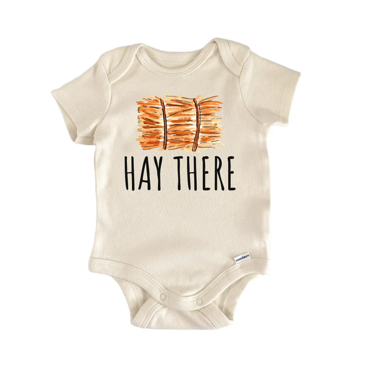 Bale Of Hay Farmer Farm Newborn Gift Baby Bodysuit