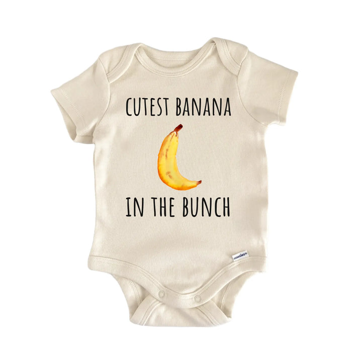 Banana Bunch Fruit Foodie Newborn Gift Baby Bodysuit