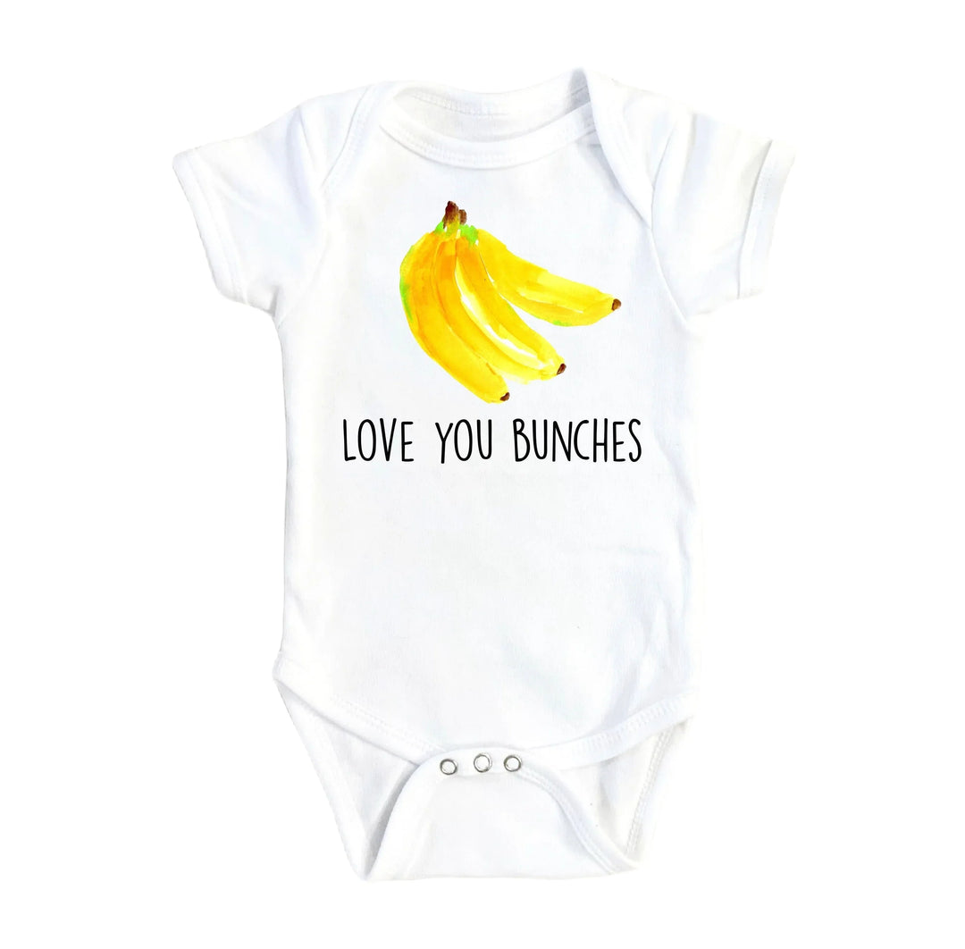 Banana Bunches - Baby Boy Girl Clothes Infant Bodysuit Funny Cute Newborn  Funny Cute Onesie® | North Fork Forager LLC