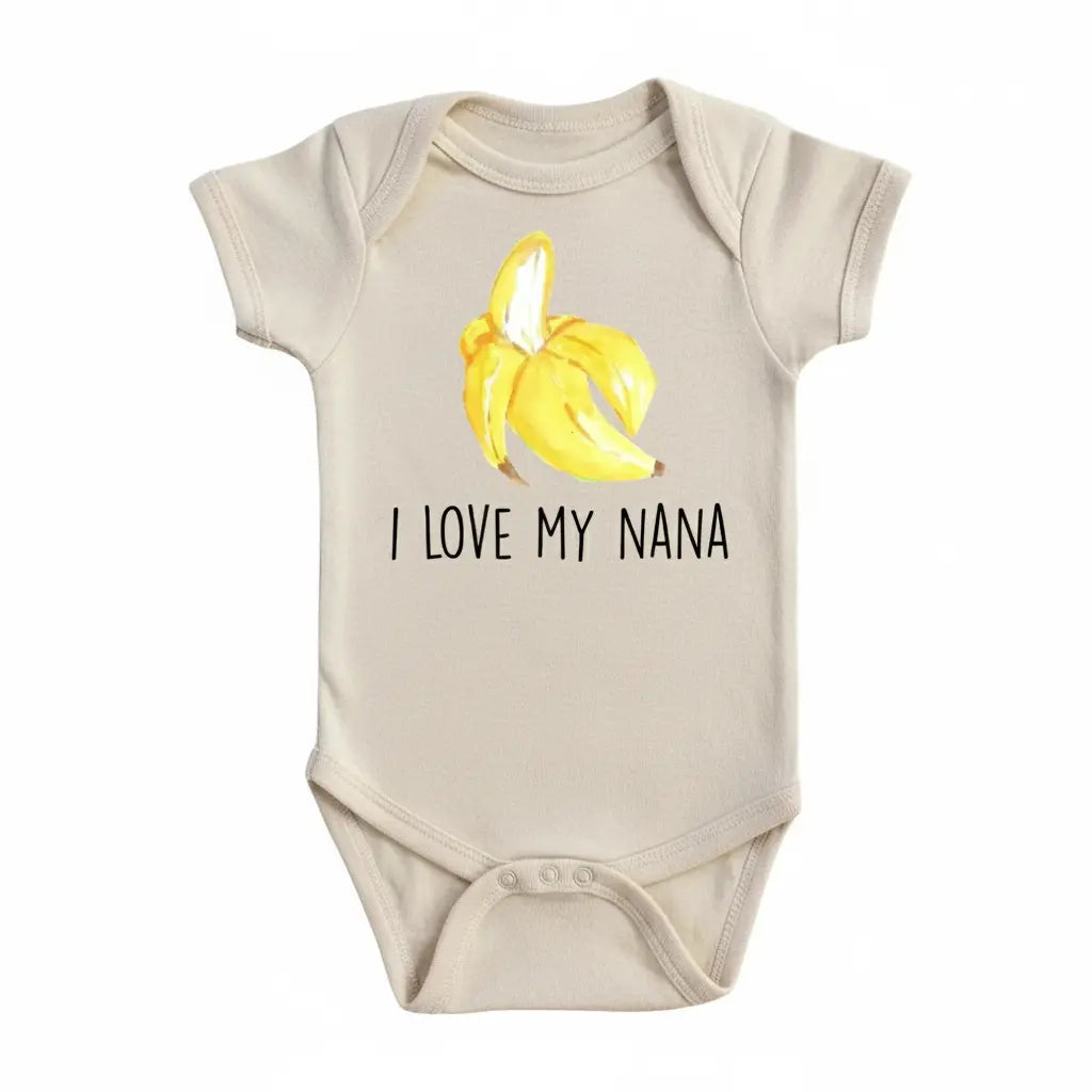 Banana Love Nana - Baby Boy Girl Clothes Infant Bodysuit Funny Cute Newborn  Funny Cute Onesie® | North Fork Forager LLC