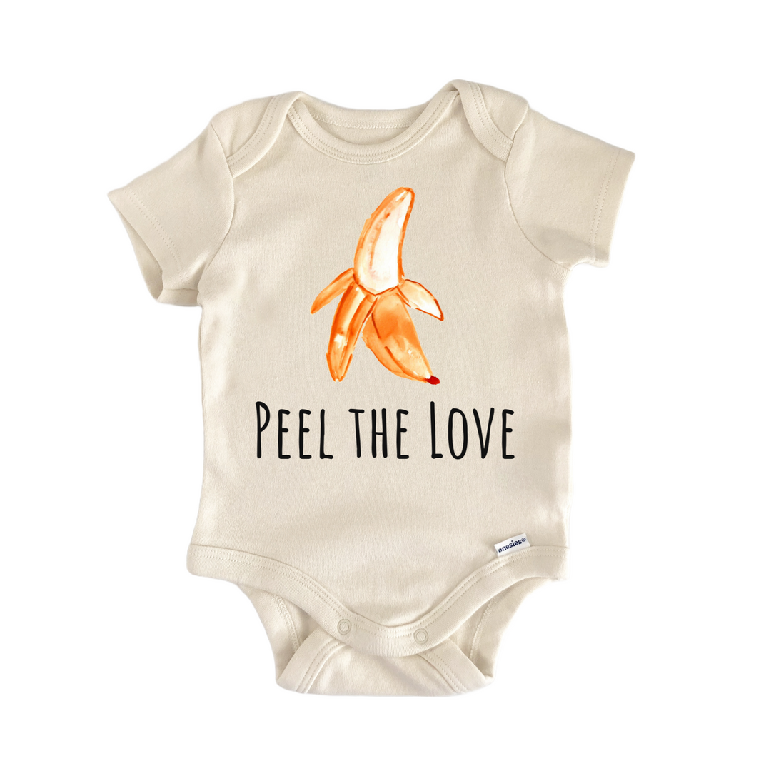Banana Love Summer Fruit Foodie Newborn Gift Baby Bodysuit