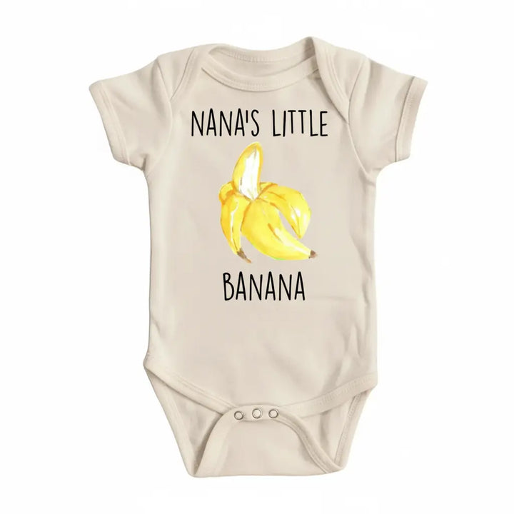 Banana Nana - Baby Boy Girl Clothes Infant Bodysuit Funny Cute Newborn  Funny Cute Onesie® | North Fork Forager LLC