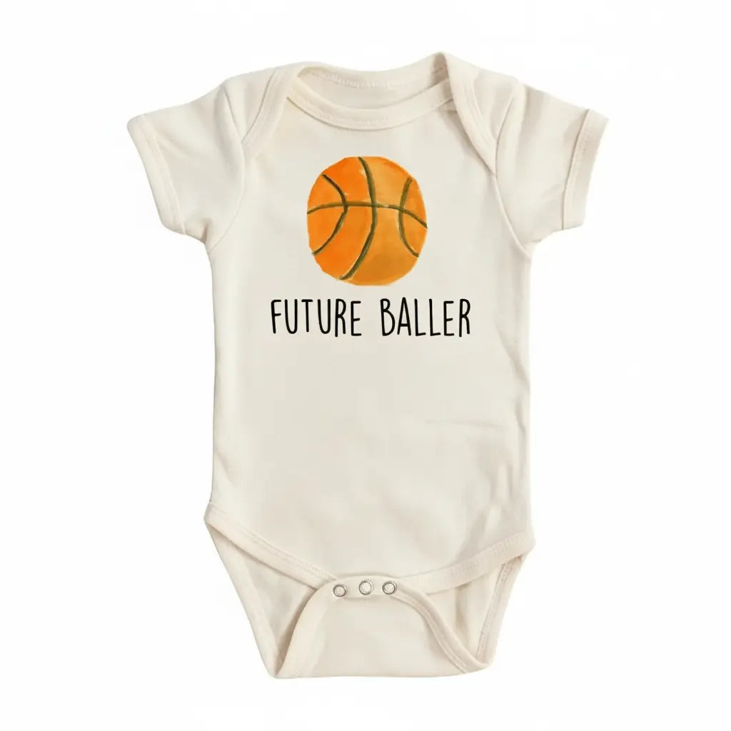 Basketball Baller - Baby Boy Girl Clothes Infant Bodysuit Funny Cute Newborn  Funny Cute Onesie® | North Fork Forager LLC