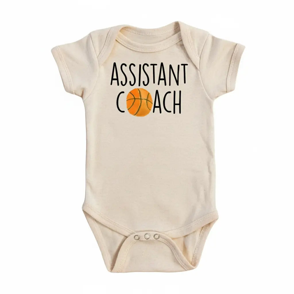Assistant Basketball - Baby Boy Girl Clothes Infant Bodysuit Funny Cute Newborn  Funny Cute Onesie® | North Fork Forager LLC