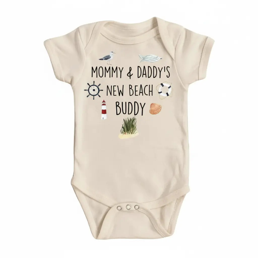 Beach Buddy Icons - Baby Boy Girl Clothes Infant Bodysuit Funny Cute Newborn  Funny Cute Onesie® | North Fork Forager LLC