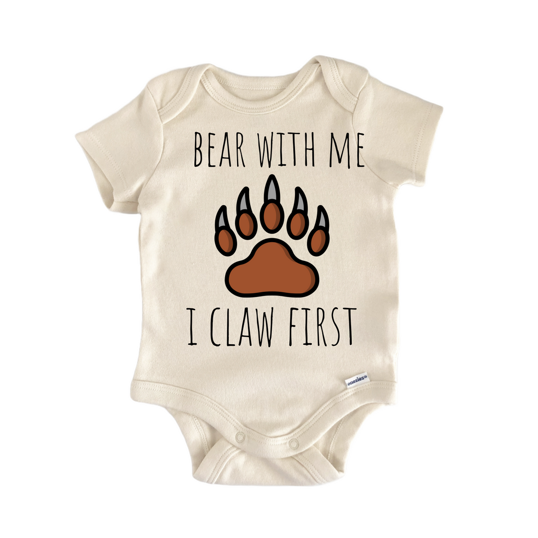 Bear Animal Claws - Baby Bodysuit  Funny Cute Onesie® | North Fork Forager LLC