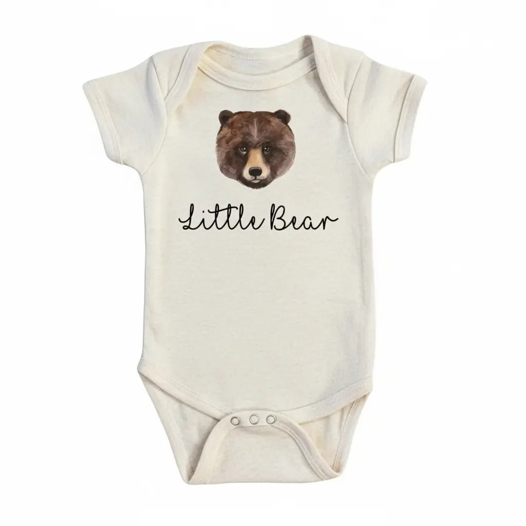 Little Bear Script - Baby Boy Girl Clothes Infant Bodysuit Funny Cute Newborn  Funny Cute Onesie® | North Fork Forager LLC