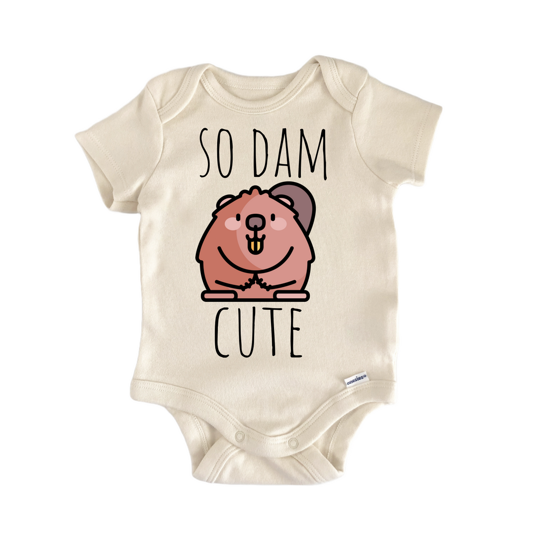 Beaver Dam Animal - Baby Bodysuit  Funny Cute Onesie® | North Fork Forager LLC