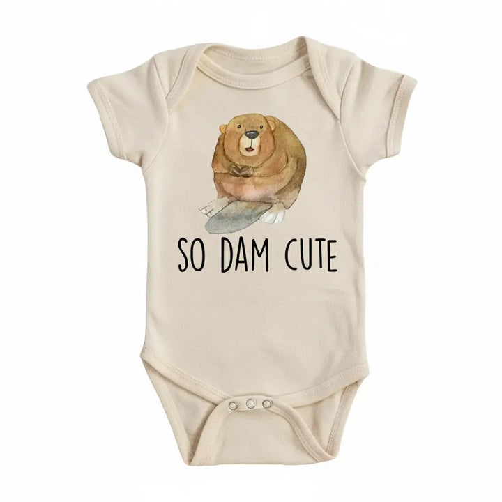 Beaver Dam Cute - Baby Boy Girl Clothes Infant Bodysuit Funny Cute Newborn  Funny Cute Onesie® | North Fork Forager LLC