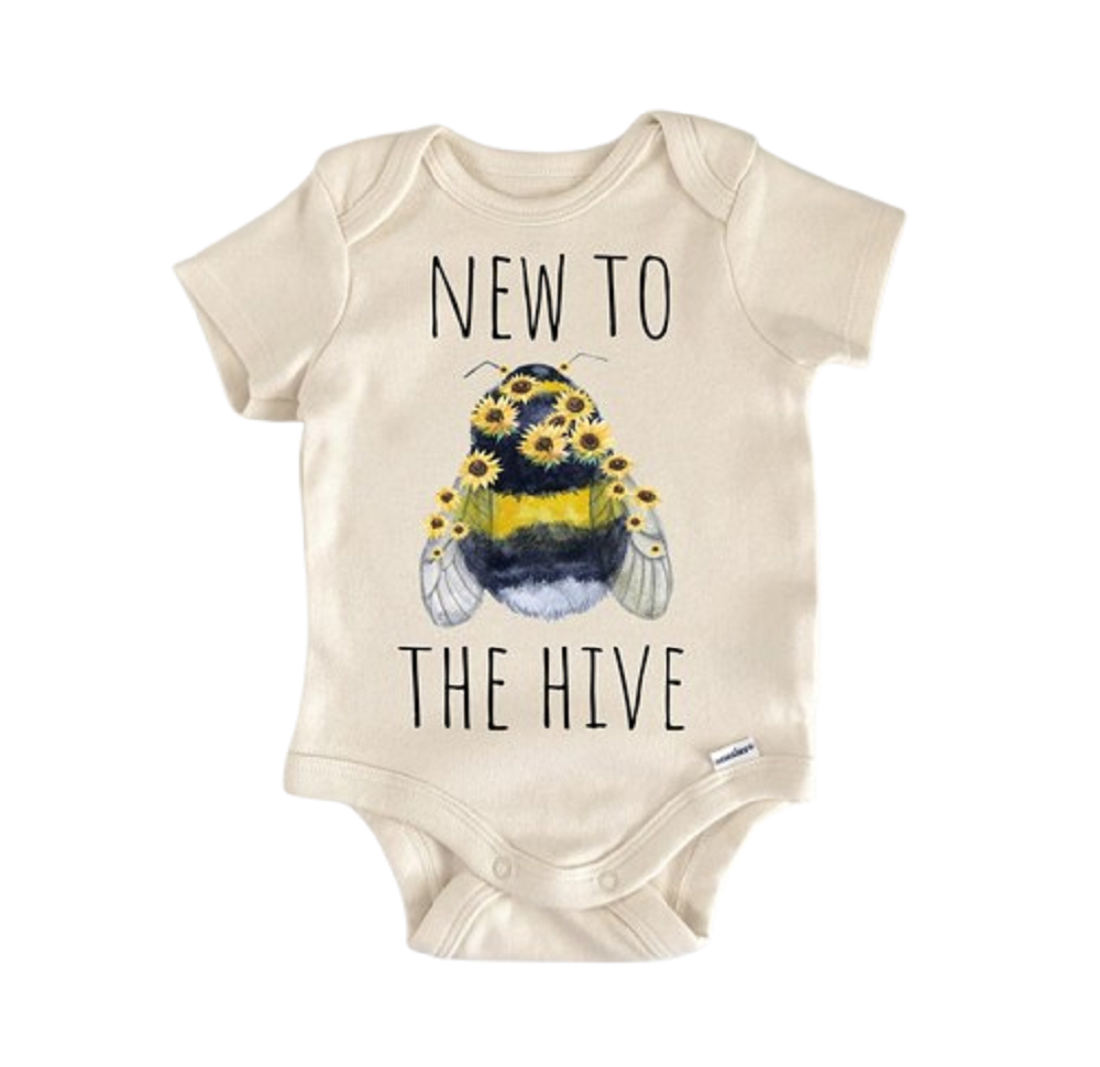 Bee Hive Honey - Baby Boy Girl Clothes Infant Bodysuit Funny Cute Newborn  Funny Cute Onesie® | North Fork Forager LLC