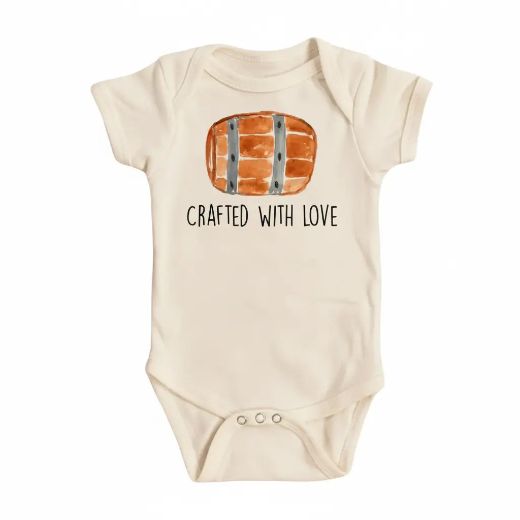 Beer Crafted Keg - Baby Boy Girl Clothes Infant Bodysuit Funny Cute Newborn  Funny Cute Onesie® | North Fork Forager LLC