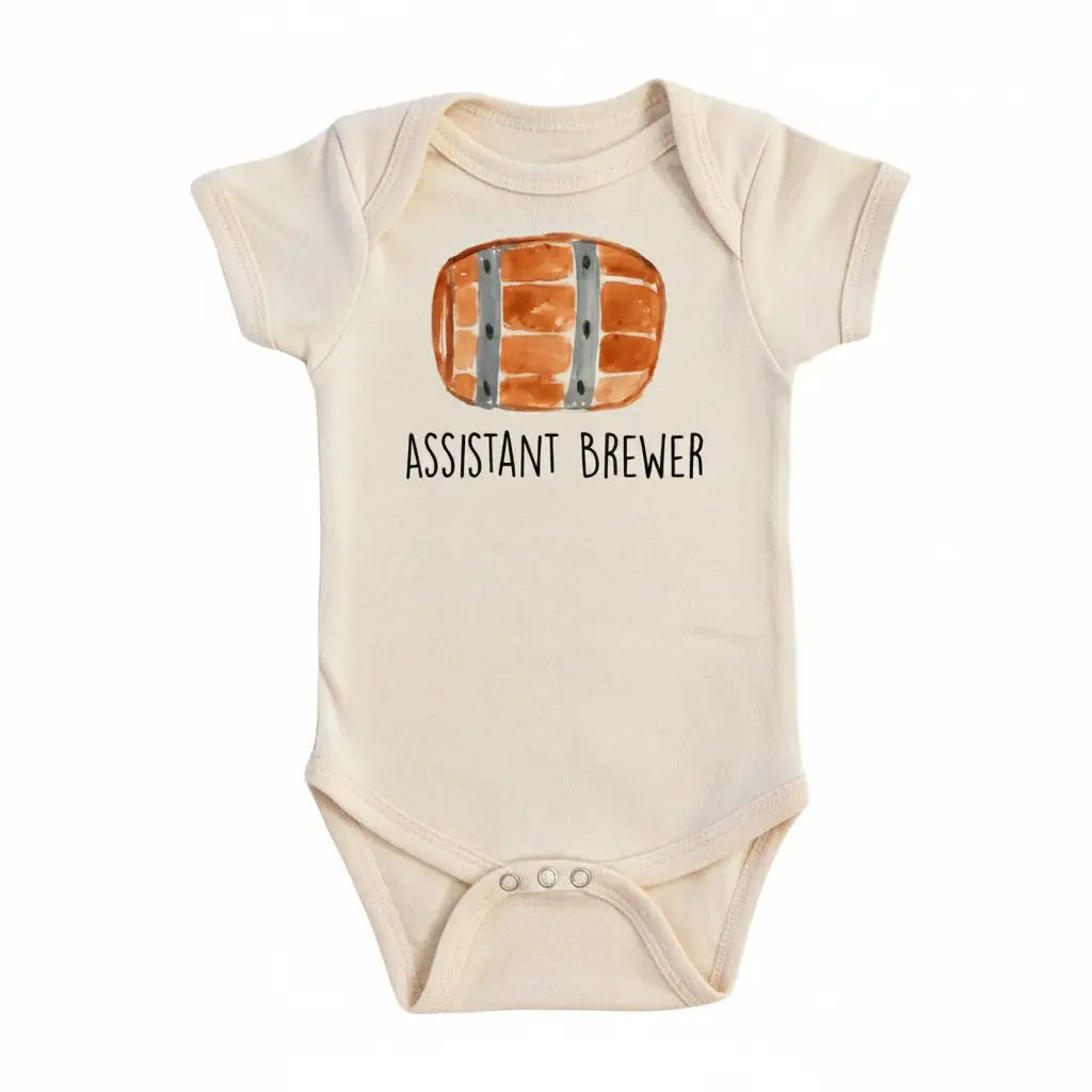 Beer Assistant - Baby Boy Girl Clothes Infant Bodysuit Funny Cute Newborn  Funny Cute Onesie® | North Fork Forager LLC