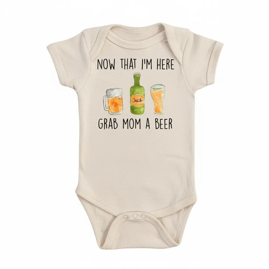 Beer Mom Pass - Baby Boy Girl Clothes Infant Bodysuit Funny Cute Newborn  Funny Cute Onesie® | North Fork Forager LLC