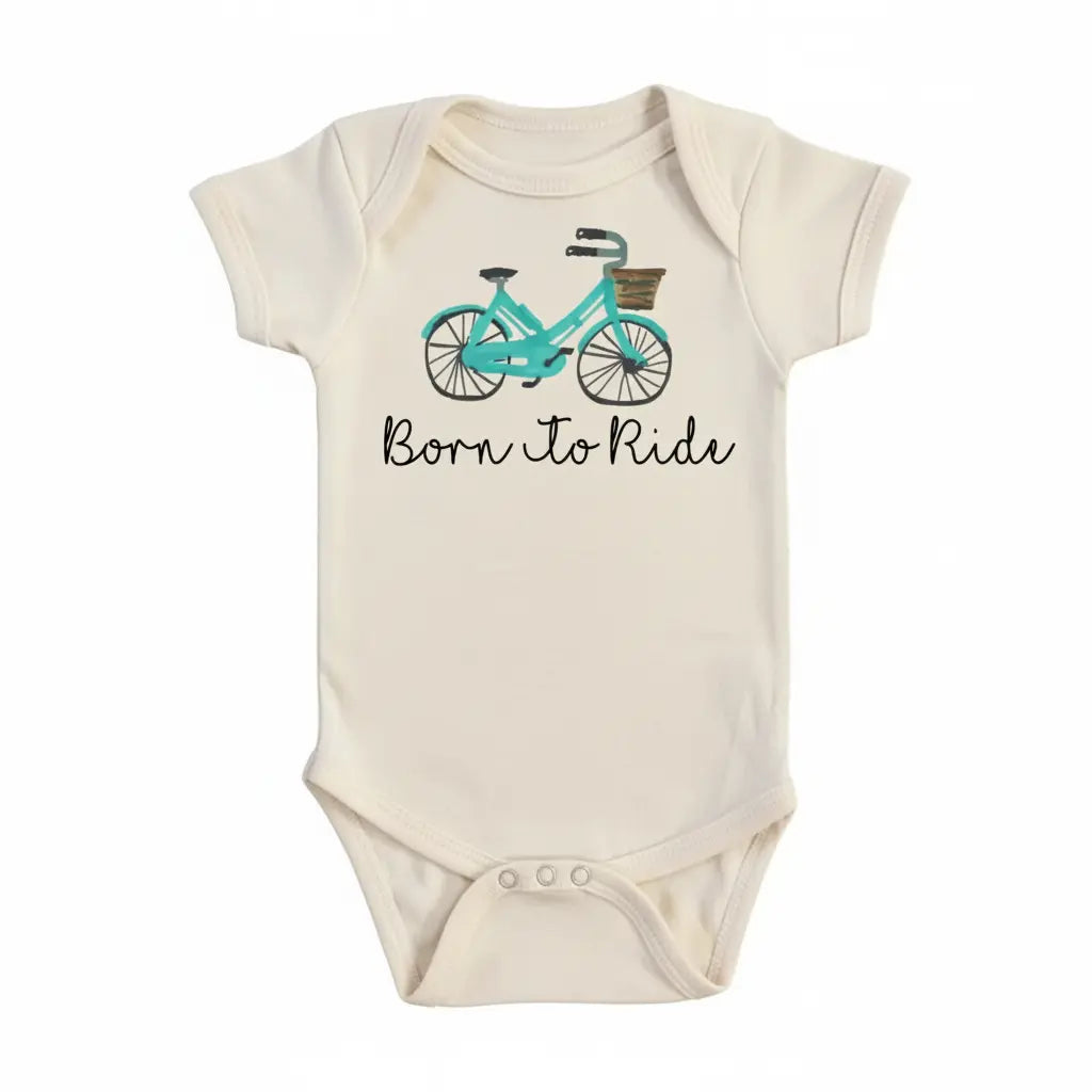 Bicycle Born Blue - Baby Boy Girl Clothes Infant Bodysuit Funny Cute Newborn  Funny Cute Onesie® | North Fork Forager LLC