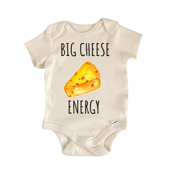 Big Cheese Energy Foodie Baby Gift Baby Onesie®