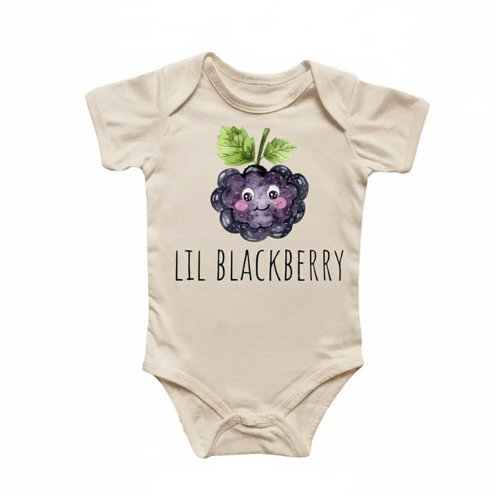 Little Blackberry Fruit - Baby Boy Girl Clothes Infant Bodysuit Funny Cute Newborn  Funny Cute Onesie® | North Fork Forager LLC