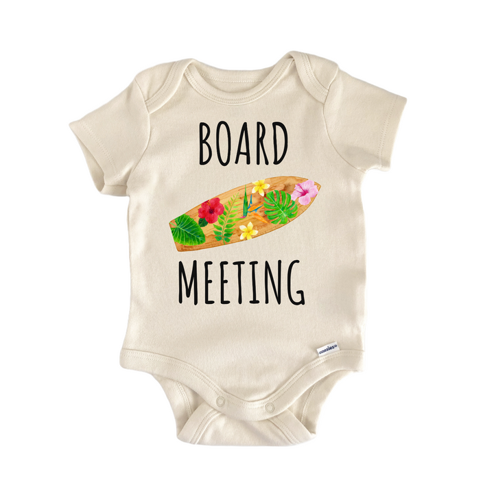 Board Meeting Surfboard Surfing Baby Gift Baby Onesie®