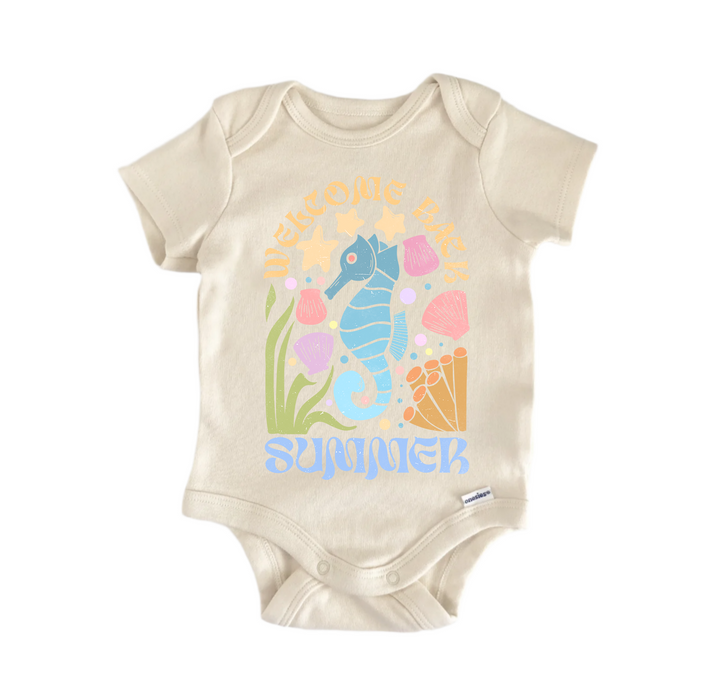 Welcome Back Summer Boho Beach - Baby Boy Girl Clothes Bodysuit Funny Cute Newborn