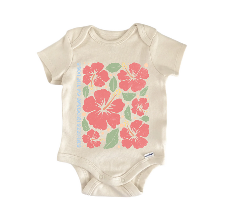 Summer Knocking Boho Beach - Baby Boy Girl Clothes Infant Bodysuit Funny Cute Newborn
