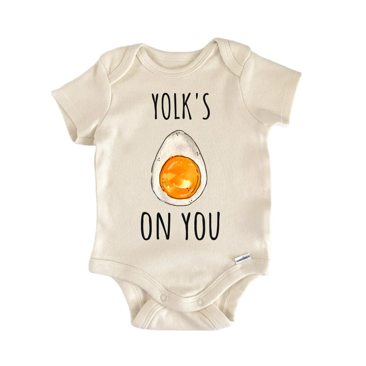 Boiled Egg Yolk Breakfast Brunch Newborn Gift Baby Bodysuit