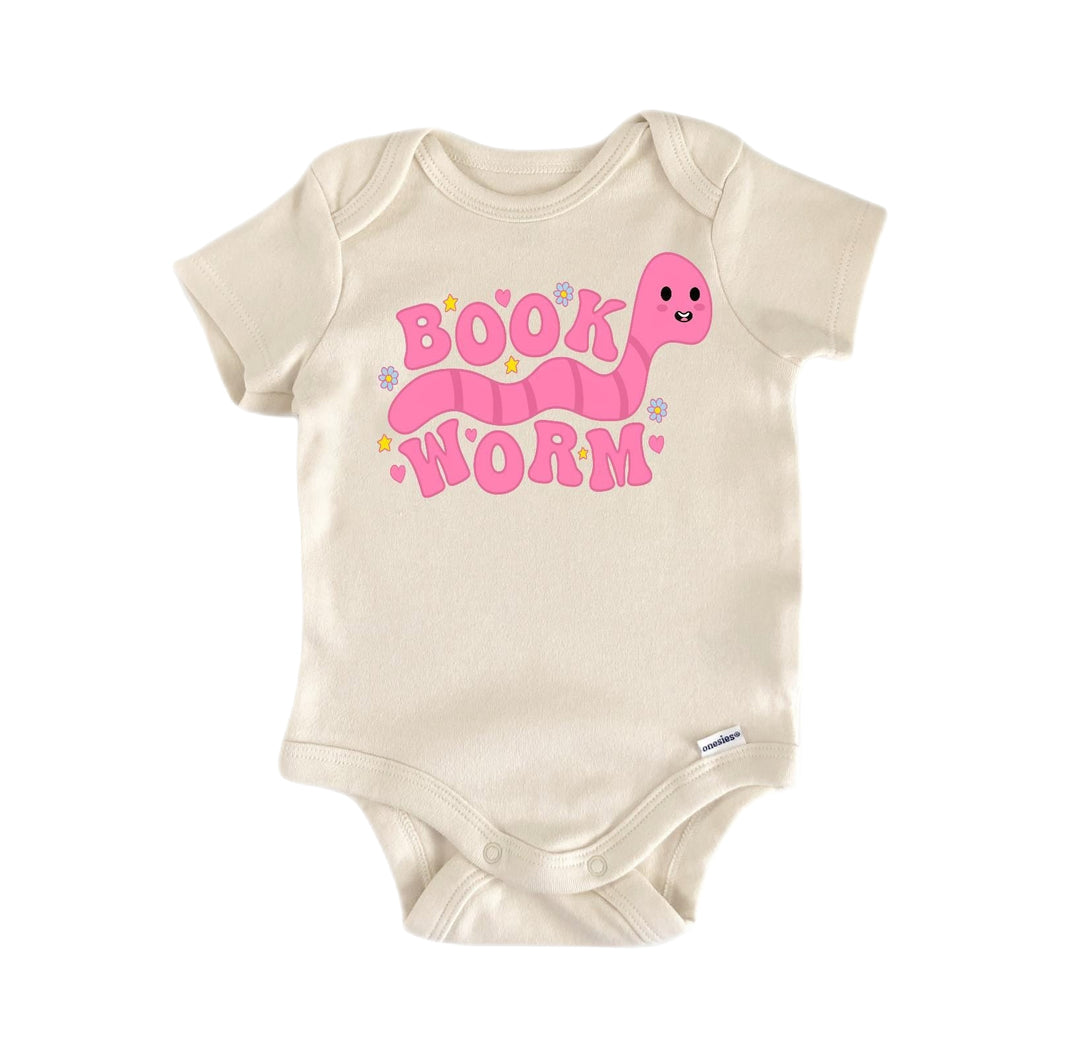 Book Worm Wiggle Reader - Baby Boy Girl Clothes Infant Bodysuit Funny Cute Newborn  Funny Cute Onesie® | North Fork Forager LLC