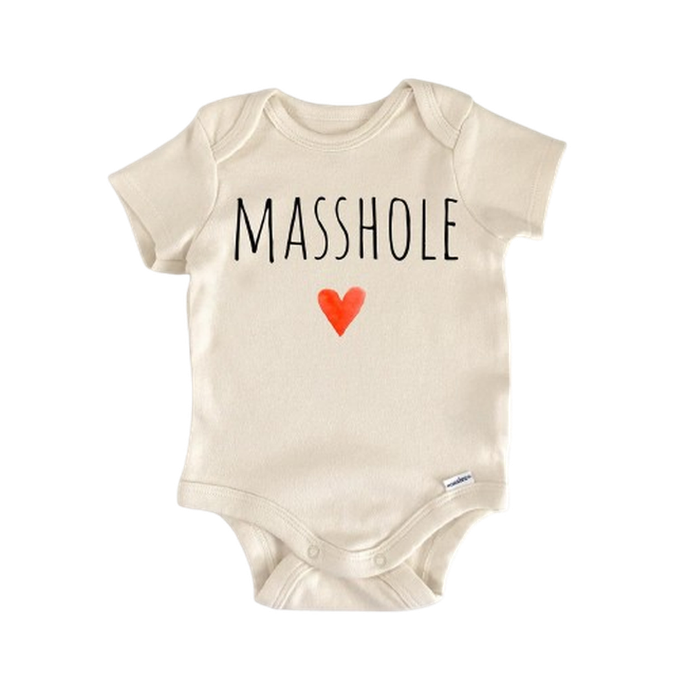 Boston Massachusetts  - Baby Boy Girl Clothes Infant Bodysuit Funny Cute Newborn  Funny Cute Onesie® | North Fork Forager LLC