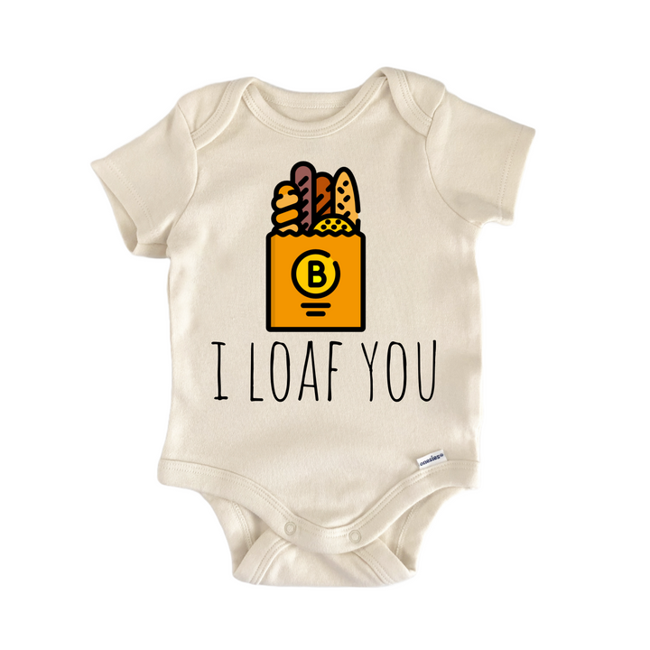 Bread Loaf Foodie - Baby Bodysuit  Funny Cute Onesie® | North Fork Forager LLC