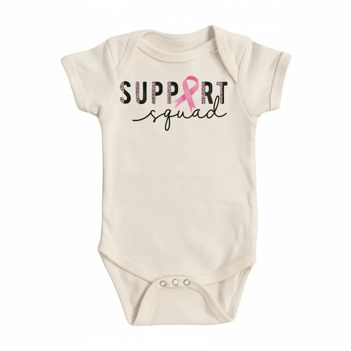 Breast Cancer Squad - Baby Boy Girl Clothes Infant Bodysuit Funny Cute Newborn  Funny Cute Onesie® | North Fork Forager LLC
