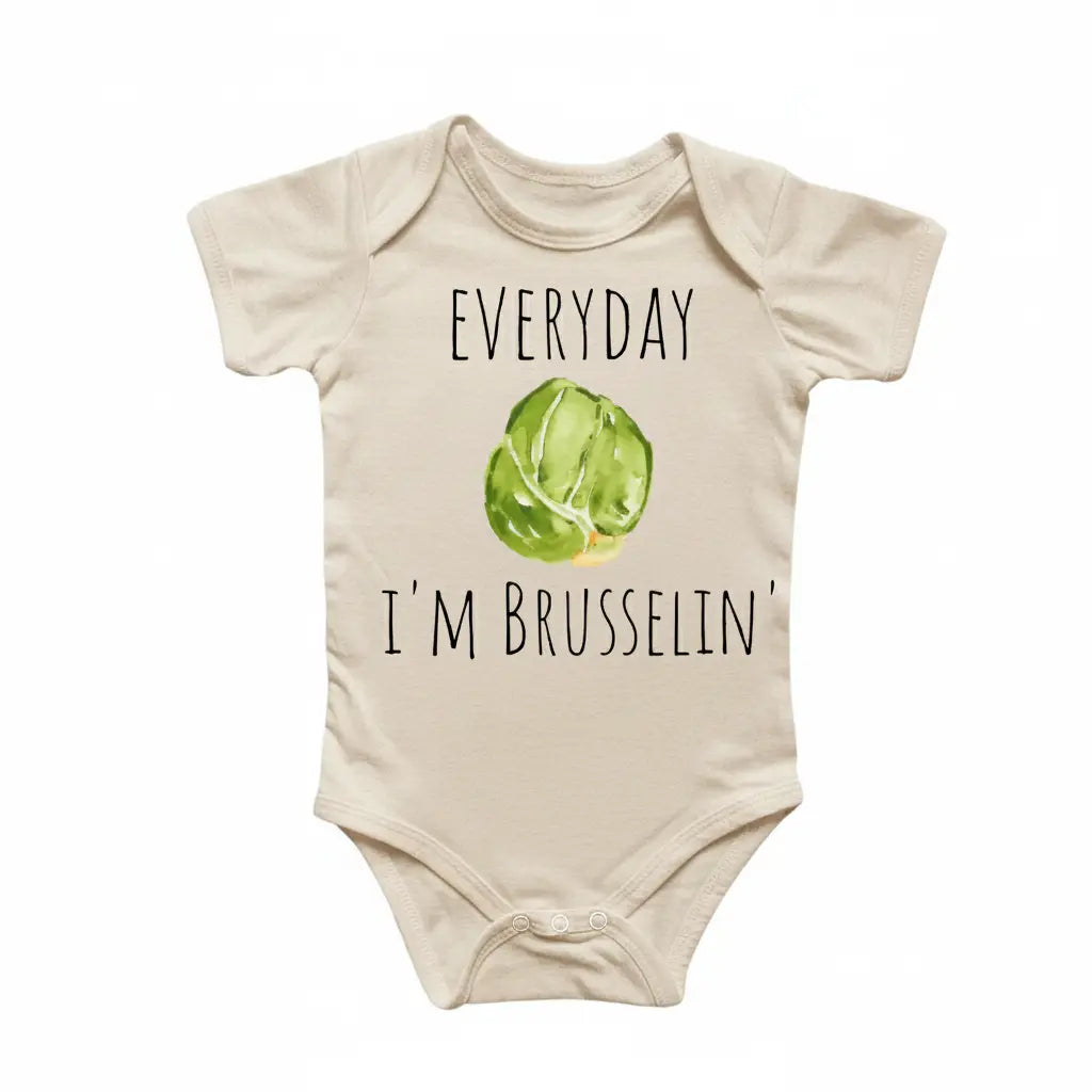 Brussel Sprout Vegetable - Baby Boy Girl Clothes Infant Bodysuit Funny Cute Newborn  Funny Cute Onesie® | North Fork Forager LLC