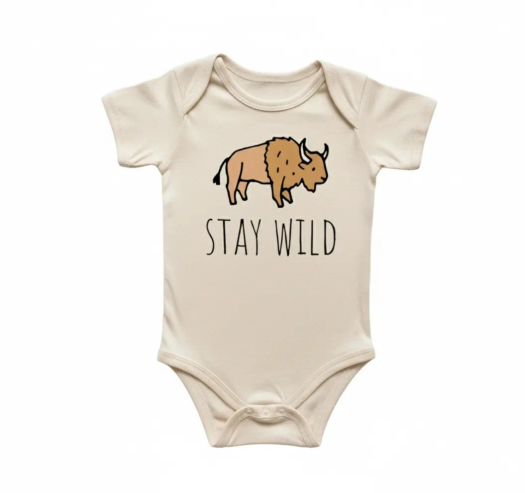 Buffalo Animal - Baby Boy Girl Clothes Infant Bodysuit Funny Cute Newborn  Funny Cute Onesie® | North Fork Forager LLC