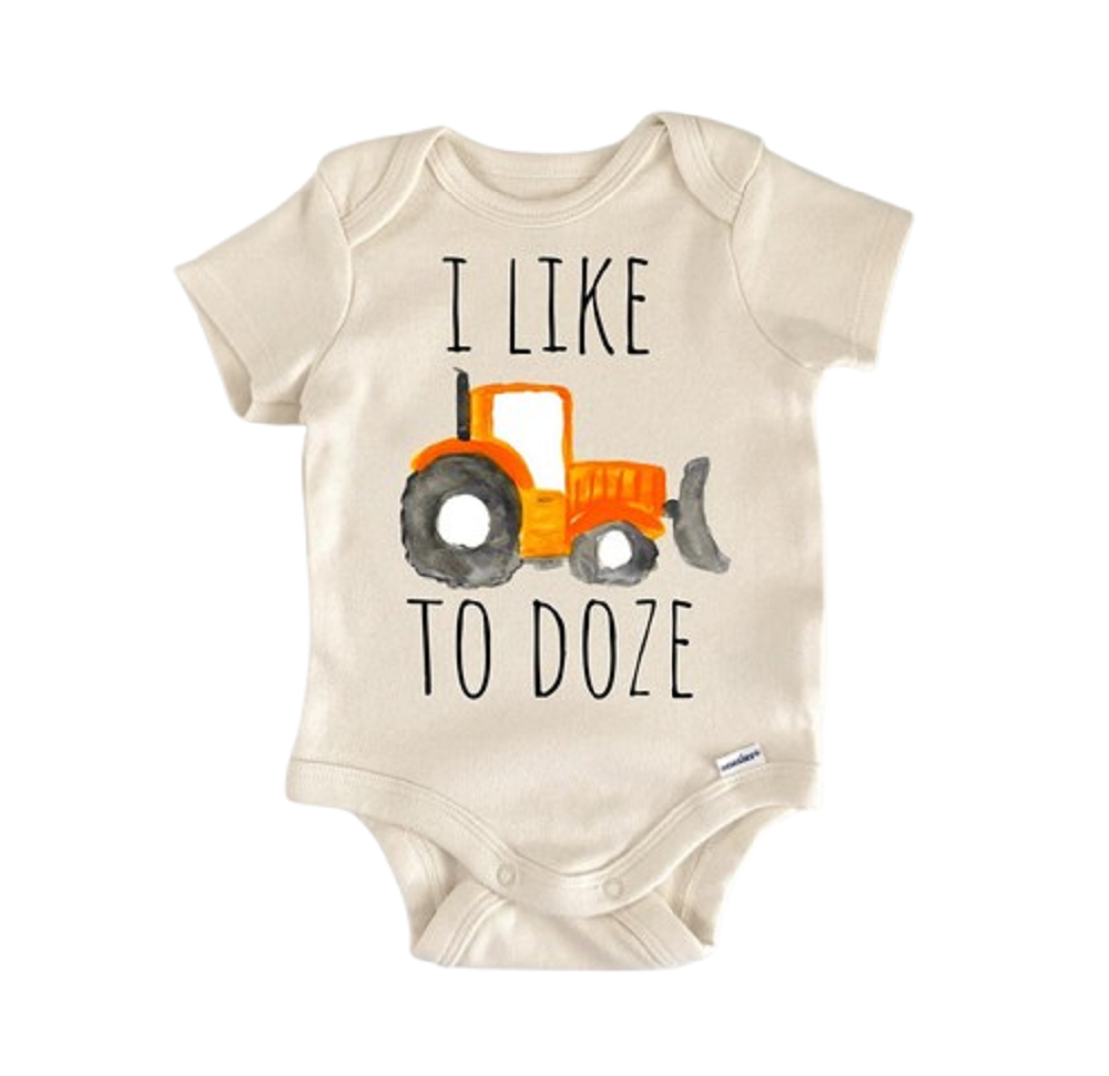 Bulldozer Excavator Construction - Baby Boy Girl Clothes Infant Bodysuit Funny  Funny Cute Onesie® | North Fork Forager LLC